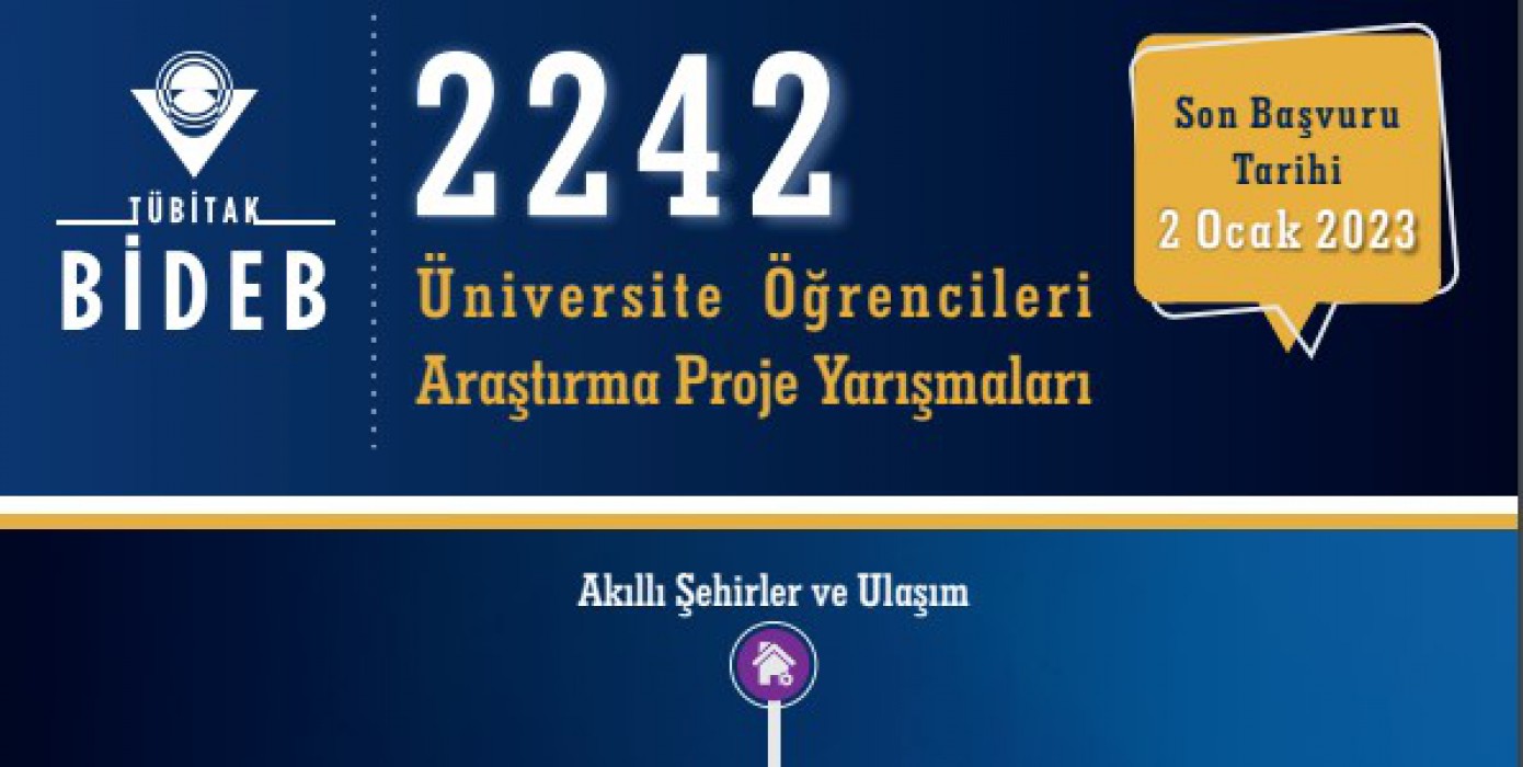 2242 Üniversite Öğrencileri Araştırma Proje Yarışmaları Başvuruları Başladı!
