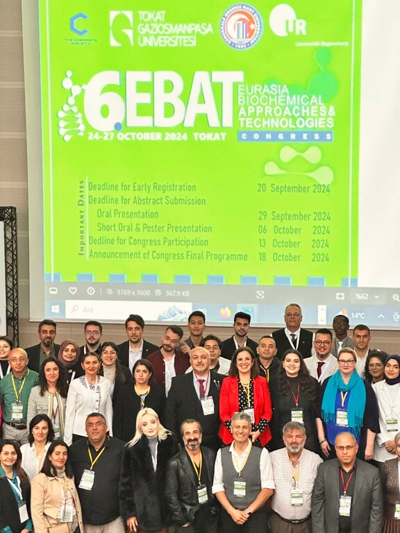 6. Avrasya Biyokimyasal Uygulamalar ve Teknolojiler Kongresine (6th Eurasia Biochemical Approaches &amp Technologies Congress, 6. EBAT) KSBÜ Desteği - 2