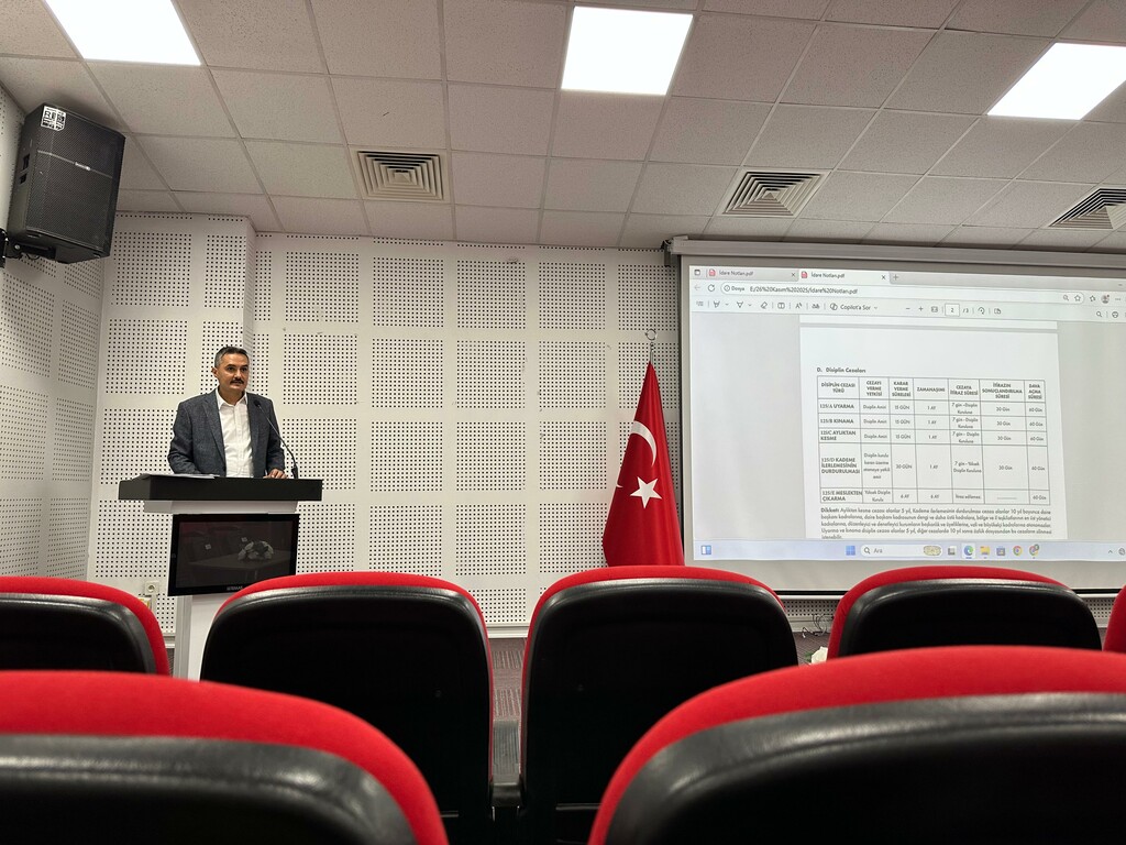 HİZMET İÇİ ve ORYANTASYON EĞİTİMİ GERÇEKLEŞTİRİLDİ