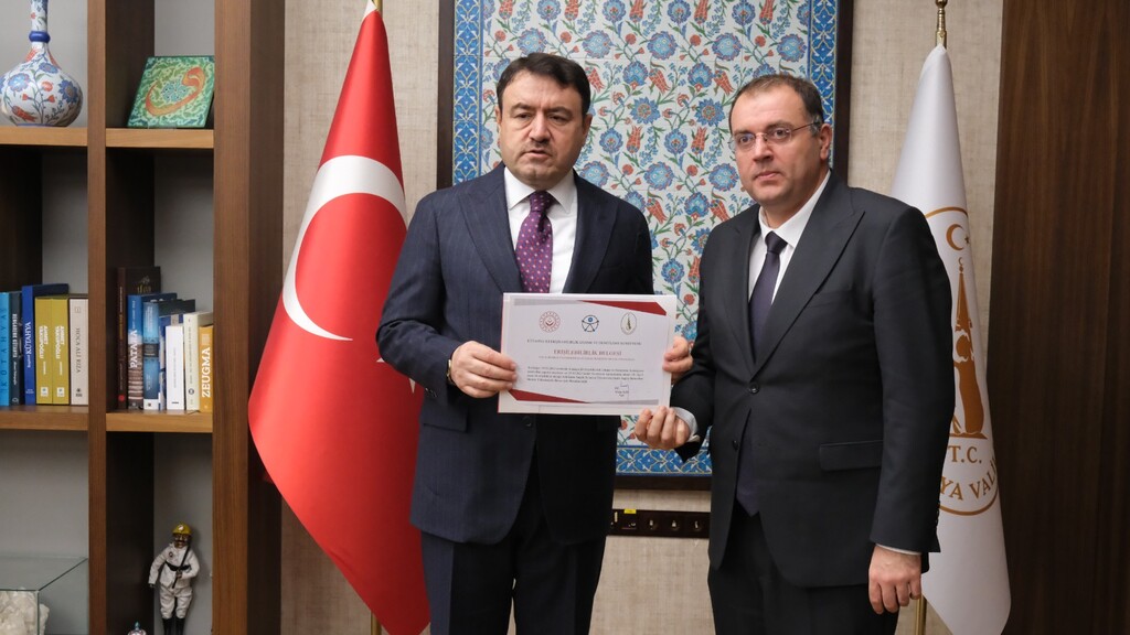 KÜTAHYA SAĞLIK BİLİMLERİ ÜNİVERSİTESİNE ERİŞİLEBİLİRLİK BELGESİ TAKDİM EDİLDİ
