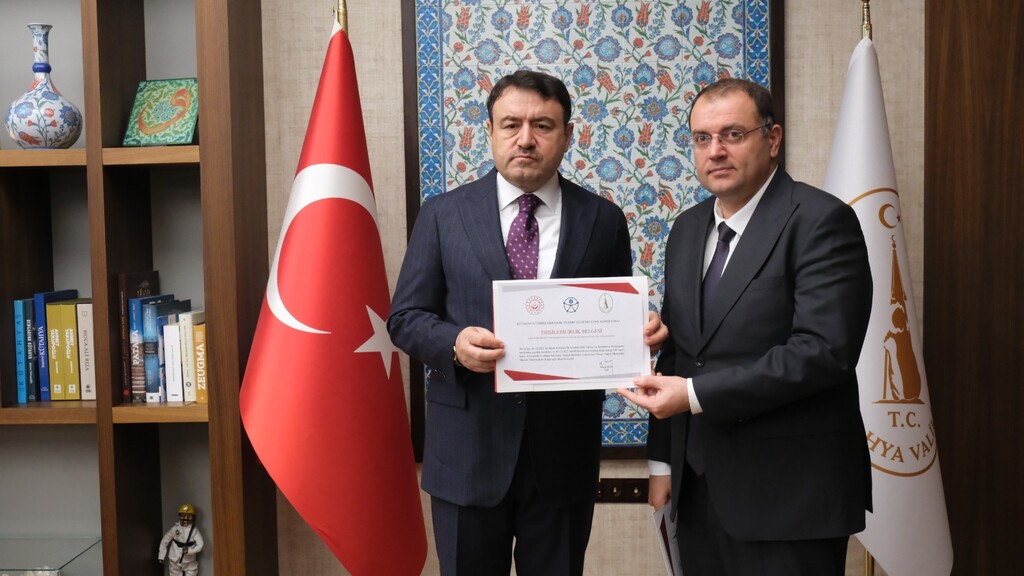 KÜTAHYA SAĞLIK BİLİMLERİ ÜNİVERSİTESİNE ERİŞİLEBİLİRLİK BELGESİ TAKDİM EDİLDİ