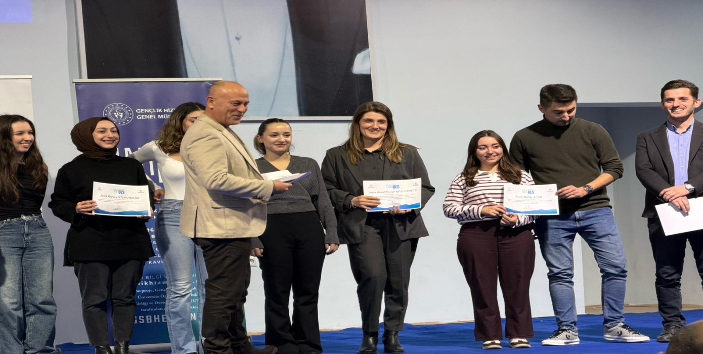 Meslek Yüksekokulumuz UNIDES Projeleri Sertifikalarını Teslim Aldı