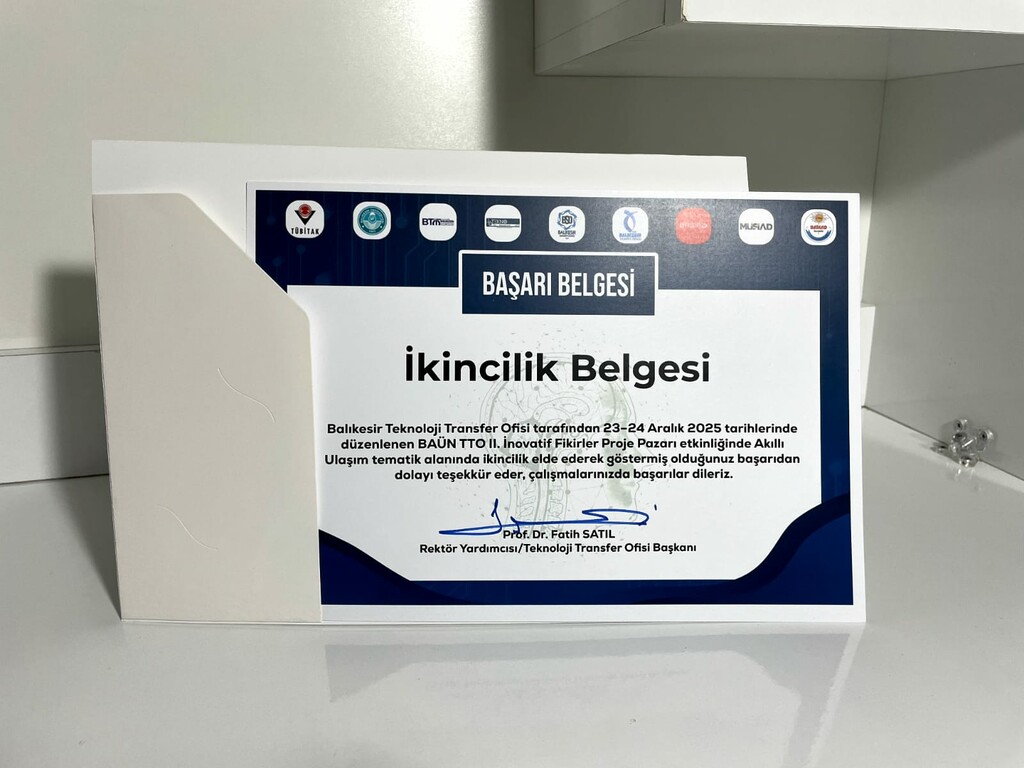 Öğrencilerimiz BAÜN TTO Proje Pazarı’nda “Akıllı Ulaşım“ Kategorisinde 2. Oldu - 2