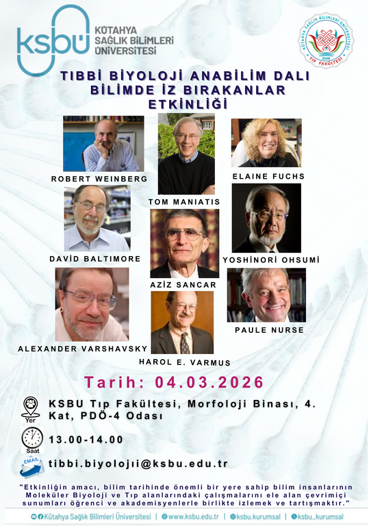 Tıbbi Biyoloji Anabilim Dalında 2025-2026 Bahar dönemi oryantasyon haftası kapsamında “Bilimde İz Bırakanlar“ etkinliğini düzenledi. - 2
