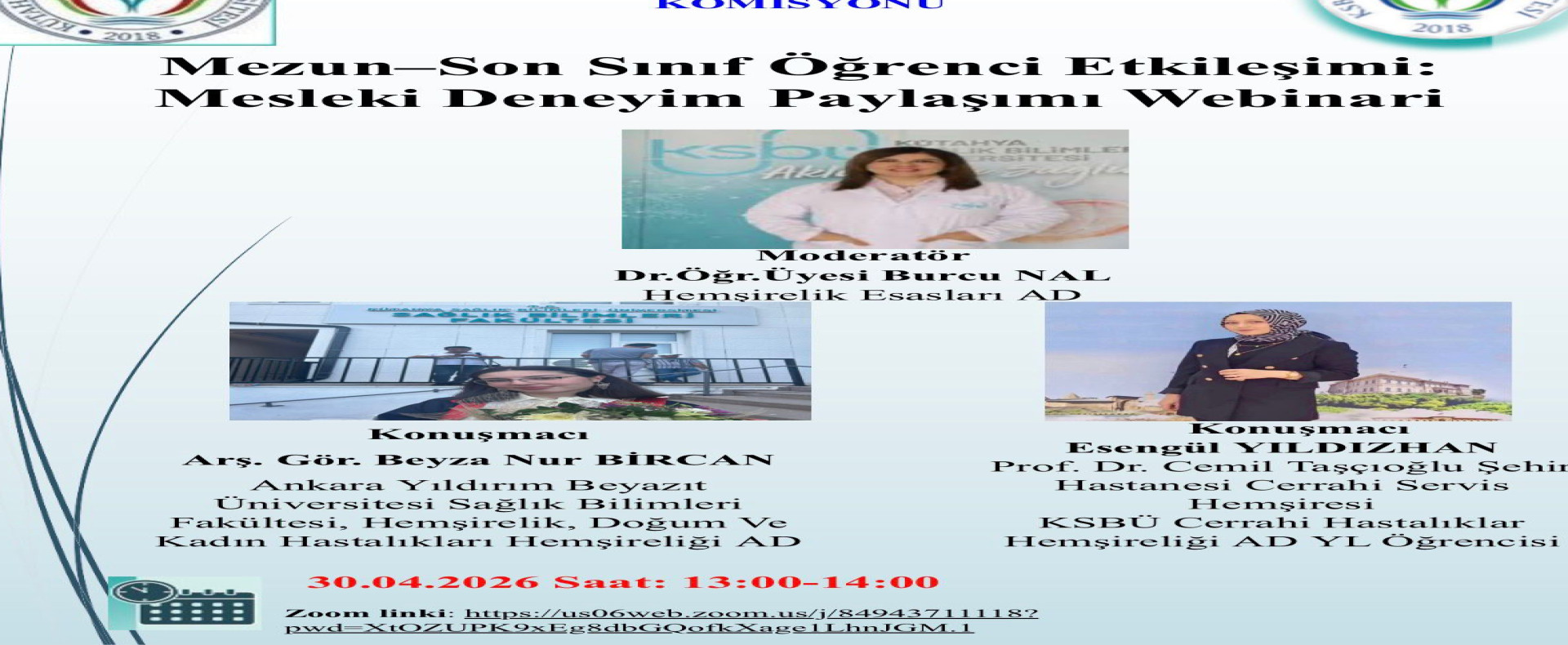 Mezun–Son Sınıf Öğrenci Etkileşimi: Mesleki Deneyim Paylaşımı Webinari