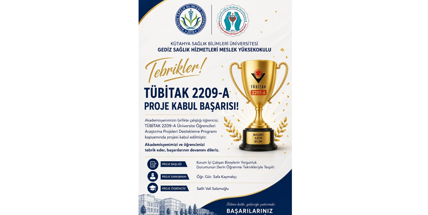 TÜBİTAK 2209-A Proje Başarısı