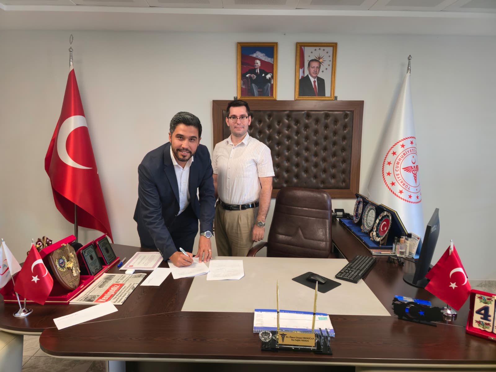 Gediz Sağlık Hizmetleri MYO ile İlçe Sağlık Müdürlüğü Arasında İş Birliği Protokolü Yapıldı - 4