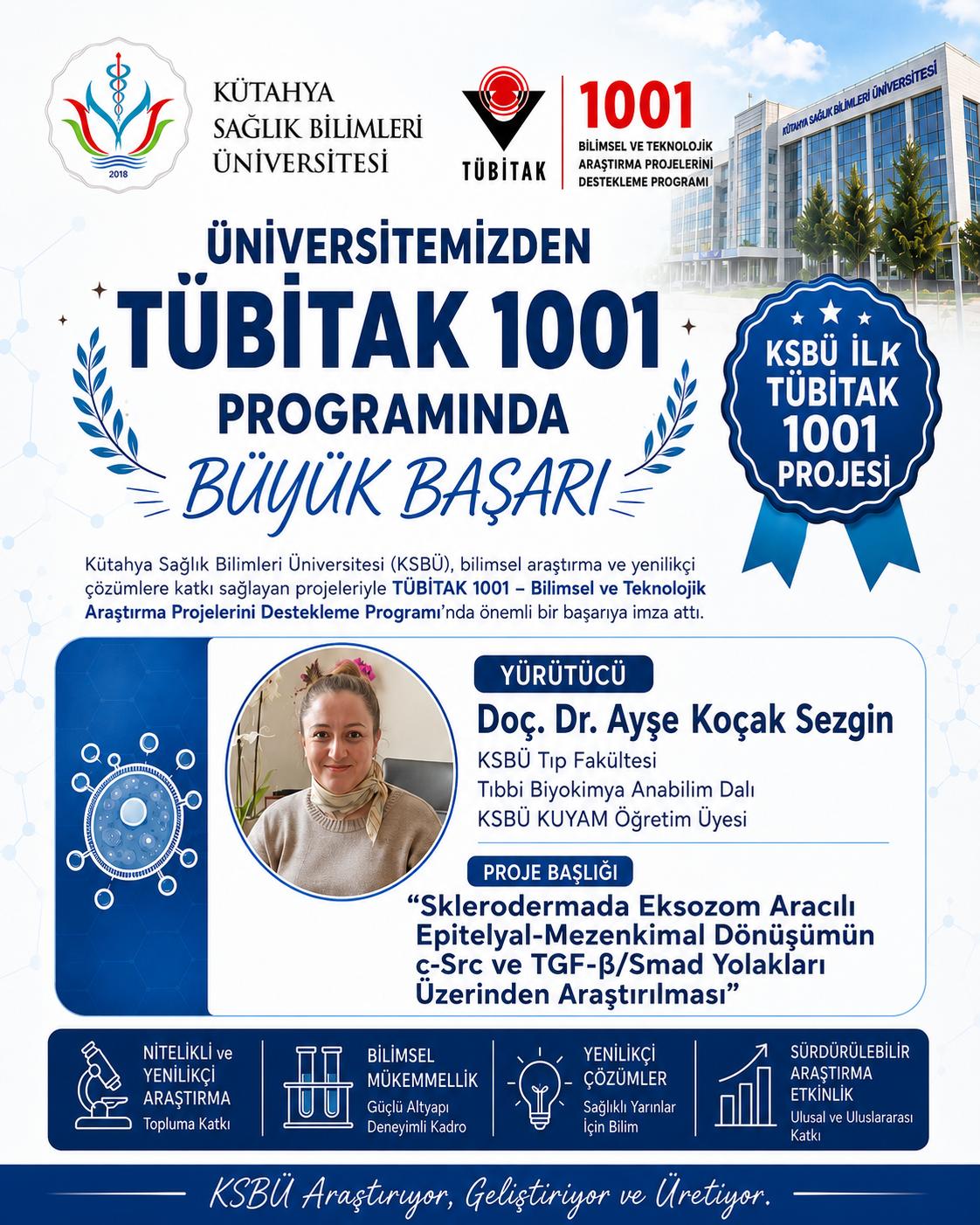 Tıp Fakültemizden TÜBİTAK 1001 Başarısı - 1