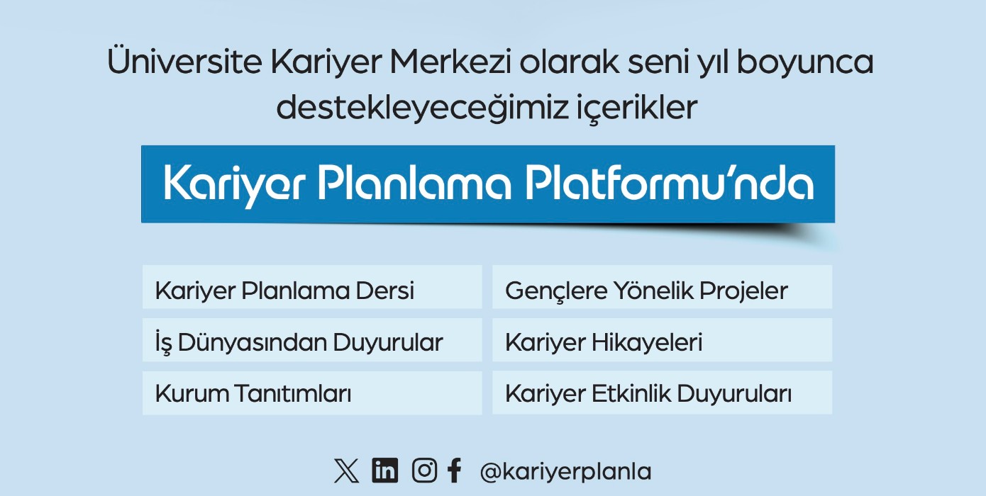 Kariyer Planlama Platformu Yayında!